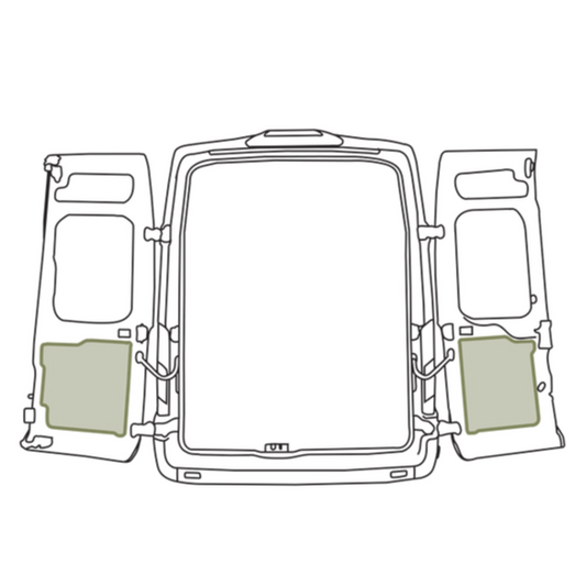 Ford Transit Lower Rear Door Storage Panels (Pair)